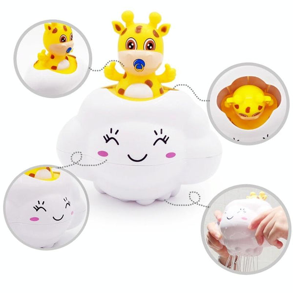 Fallow Deer Rain Cloud Children Baby Bathing Beach Play Toys(White)