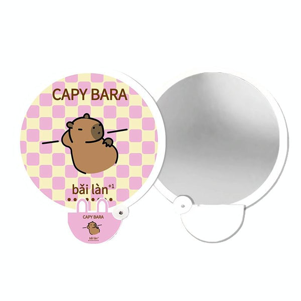 2-In-1 Portable Cute Cartoon Selfie Fill Light Reflector Folding Fan(9)