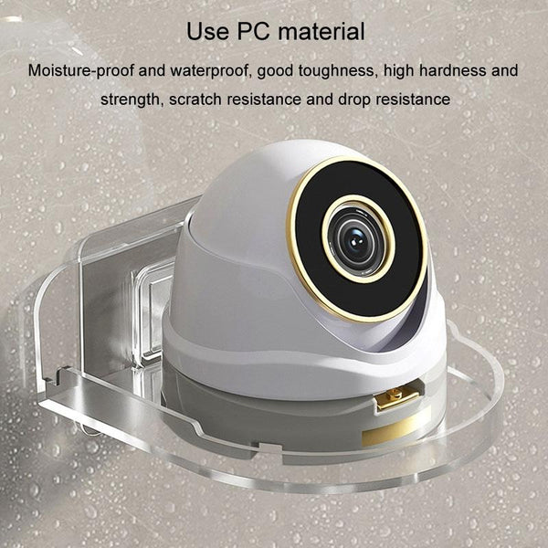Wall-Mounted No-Drill Camera Shelf, White