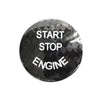 Car Carbon Fiber Engine Start Button Decoration Cover Trim for BMW E Chassis (Black)
