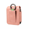 Folding Screen Mobile Phone Waist Hanging Universal Clutch Bag(Pink)