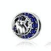 925 Sterling Silver Blue Moon Cat Beaded DIY Jewelry