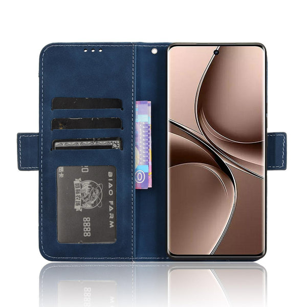 For vivo V40e 5G / iQOO Z9S 5G Skin Feel Calf Texture Card Slots Leather Phone Case(Blue)