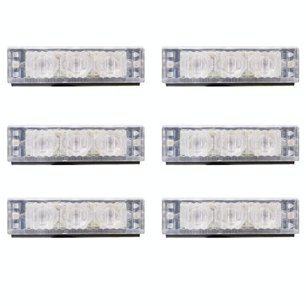 6W 450LM 6 x 3-LED Yellow Light 577nm Car Strobe Flash Warning Light Signal Lamp, DC 12V