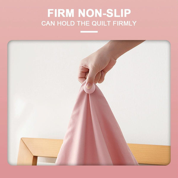 8 PCS Non-marking One-touch Unlocking Mushroom-shaped Quilt Fixer Light Pink+Gum Needle