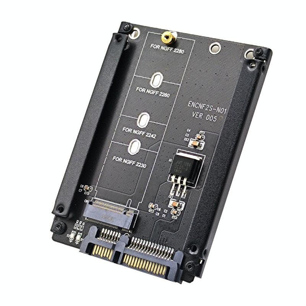 ENCNF2S-N01 NGFF To SATA3 Transfer Card M.2 KEY B-M SSD To 6Gbps Interface Conversion Adapter Without Baffle