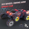 MoFun JC03P 2.4G Remote Control Six-wheeled Stunt Car, Specifications:Dual RC(Red)