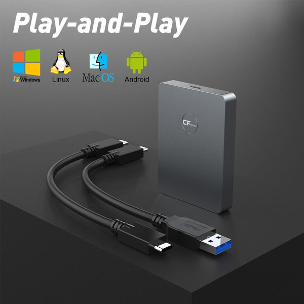 Rocketek CR316 USB3.1 Gen2 CFexpress Type B Card Reader(Silver Grey)