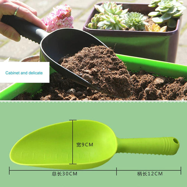 Plastic Soil Shovel Spoon Teaspoons Plastic Shovel Garden Tools Bucket Shovel Potted Cultivation Cylinder Mini Fleshy Plant Soil Spade Shovel, Random Color Delivery