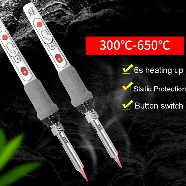 1pc 100W  220V High-power Electric Soldering Iron Adjustable Temperature Soldering Tool US Plug