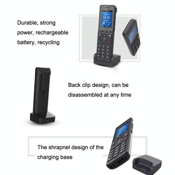 S07 Mobile Handheld WIFI Wireless Phone IP VOIP SIP Phone Support 4G Charging Base Network Phone