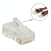 100pcs /Pack RJ45 Connector Modular Plug, Gold: 3u