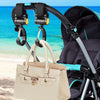 2pcs Universal Baby Stroller Hooks Accessories 360 Degree Sticky Hooks(Black)