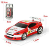 Coke Can Mini RC Car Radio Remote Control Micro Racing Car(Green)