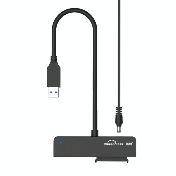 Blueendless US35 USB3.0 To SATA Adapter 2.5 / 3.5-Inch Hard Drive SSD Reader, Spec: USB3.0 12V2A
