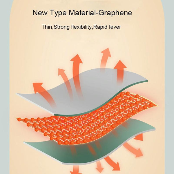 Waterless Graphene Hot Water Bag Rechargeable Hand Warmer,Style: Glove Version 1 Gear(Ink Green)