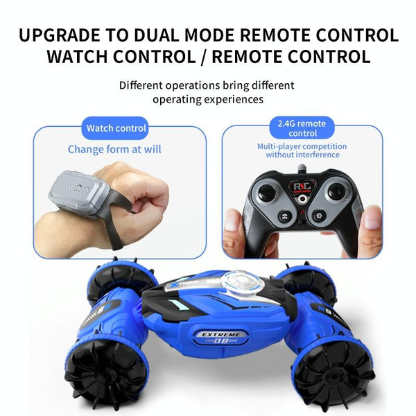 JJR/C Q150 2.4G 4WD Drive Double Sided Remote Control Amphibious Car(Green)