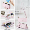 CaseMe ME30 Max Multifunctional Large-Capacity Shoulder Crossbody Phone Bag(Pink)