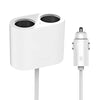 Original Xiaomi Youpin ROIDMI 2 in 1 120W 10A Car Cigarette Lighter + Dual USB Port Quick Charge Car Charger(White)
