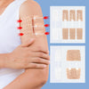 Non-woven Elastic Tape Bandage Patch Two Way Zipper Skin Latch Pull Tight Self-Adhesive Bandage Patch, Color: White 3 Buckles