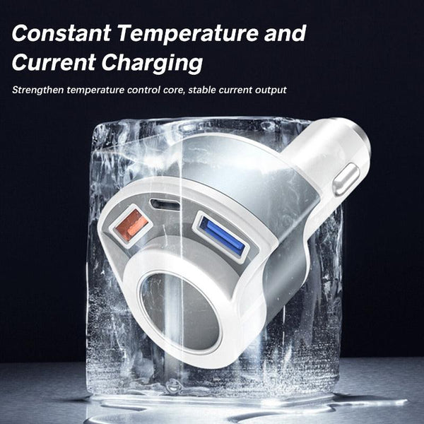 5V 3A Cigarette Lighter PD Super Fast Charging Multifunctional Car Charger, Color: Black