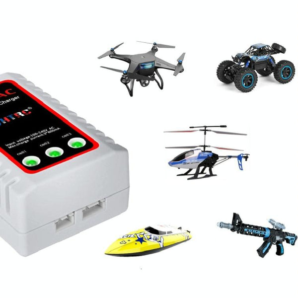 HTRC B3AC 2-3S Model Airplane Lithium Battery Charger Electric Toy Charger, US Plug