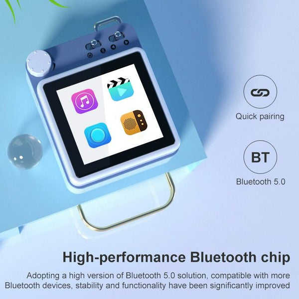 mahdi M188 8GB Bluetooth MP3 Music Video Player (Blue)