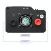 XUYUAN 6000W Car Inverter LED Colorful Atmosphere Light 4 USB Charging Converter, UK Plug, Specification: 24V-220V