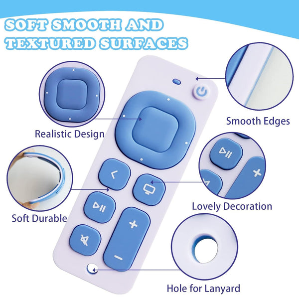 Baby Simulation Silicone Remote Control Can Press Tooth Glue Preventing Eating Hands Teething Stick, Color: 1st Generation Orange