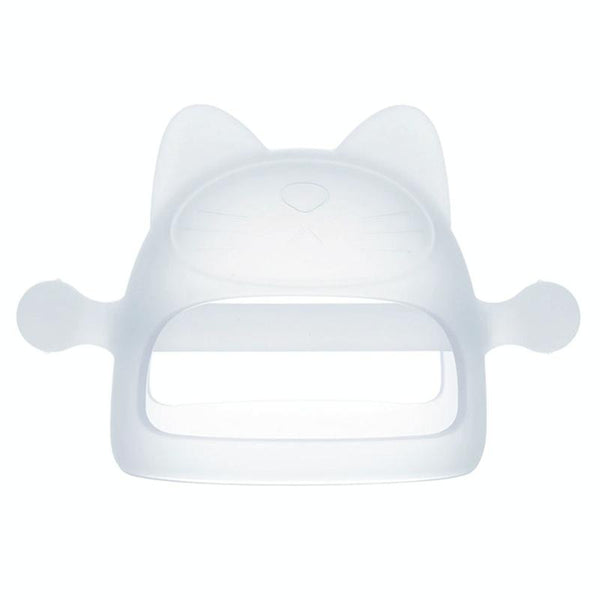 Baby Anti-eating Hand Cover Boiled Silicone Soothing Teeth Stick(Transparent)