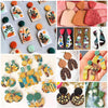 18 In 1 Soft Clay Earring Molds DIY Handmade Clay Cutter Clay Earrings Making Molds(Blue)