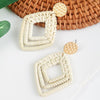 E2002-16 Prismatic Bamboo Vine Handmade Woven Earrings Bosomia Style Earrings