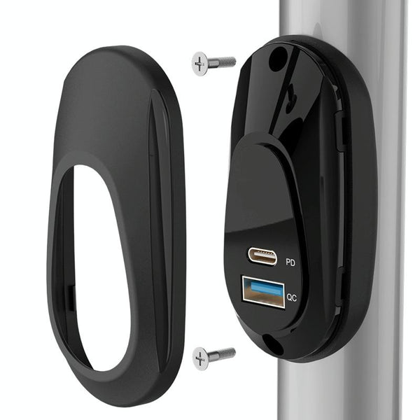 12-24V Bus Handlebar Installed USB Fast Charging Charger, Specifications: 2U+C 2.1A+2.1A+2.1A