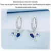 S925 Sterling Silver Platinum Plated Opal Hummingbird Women Earrings(BSE985)