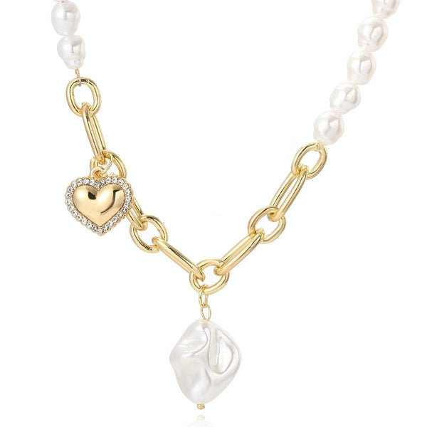 N2209-2 Light Drilling Love Ladies Temperament Necklace Collarbone Chain