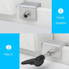 Child Safety Protection Screen Window Limiter Sliding Door Latch With Key, Model: Ordinary Model+L Shaped Key