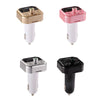 B9 Smart Digital Display Dual USB Bluetooth Car Charger with Hands-free Call Function(Gold)