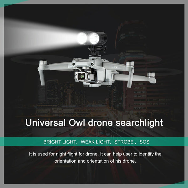STARTRC Owl Night Flight Lamp Searchlight Light Signal Light for DJI Mavic 2 / Air 2S / Mini 2 / Mini / FPV (Black)