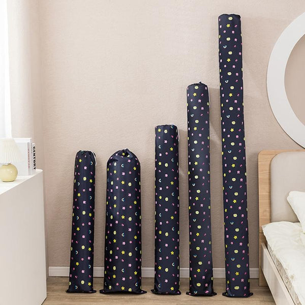 Cooler Mat Storage Bag Home Dustproof Bamboo Mat Cover, Style: For 1.5-2m Folding Rainbow
