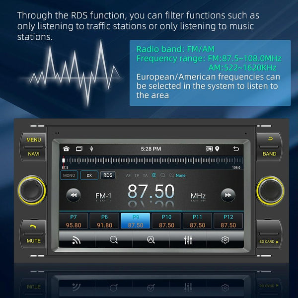 For Ford Transit 7 inch Android Navigation Machine Supports WiFi / GPS / RDS, Specification:1GB+16GB(Silver)