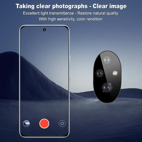 For Honor 200 imak Black Version HD Glass Rear Camera Lens Film, Self-positioning Version