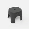 Household Bathroom Row Stools Plastic Stools Thickened Low Stools Square Stools Small Benches, Colour: Black Children