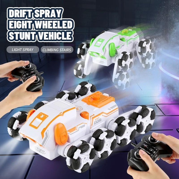 JJR/C Q152 Remote Control Intelligent Eight Wheel Swing Arm Stunt Vehicle(Green)