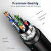 USB 2.0 Male to 2 Dual USB Female Jack Adapter Cable for Computer / Laptop, Length: About 30cm(Black)