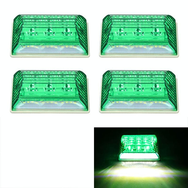 4 PCS ZS-6001 DC24V Car / Truck Side Marker Indicator Lights Bulb Lamp (Green Light)