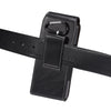 Lambskin Texture Leather Waist Bag for Folding Mobile Phone(Black)