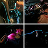 1M Cold Light Flexible LED Strip Light For Car Decoration (Fluorescent Green Light)