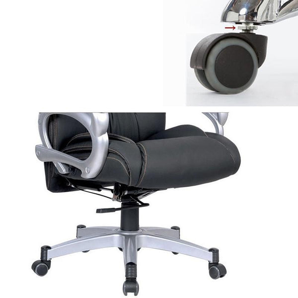 M10 Screw Quiet Swivel Chair Universal Wheels Office Chair Roller Casters(White)