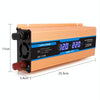Carmaer Modified Sine Wave 12V to 220V 2200W Car Multi-function Double Digital Display Inverter Household Power Converter