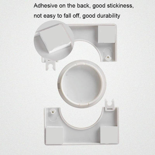 Square Air Conditioning Hole Decoration Cover Wall Hole Plug, Style: Split 5cm White